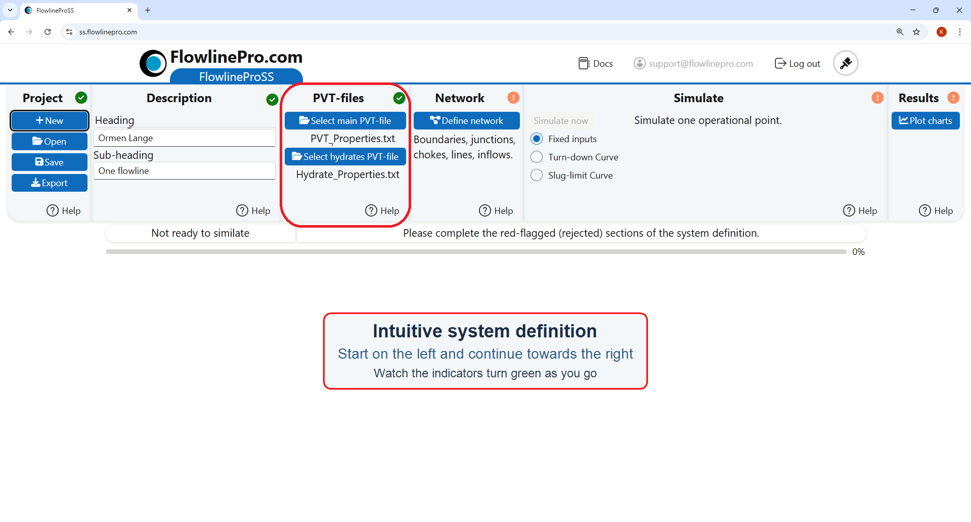 Intuitive system definition – PVT-files
